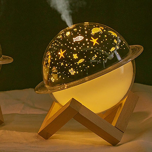 Planet Humidifier Household Aroma Diffuser Night Light Air Diffuser Mist Purifier Spray Ocean