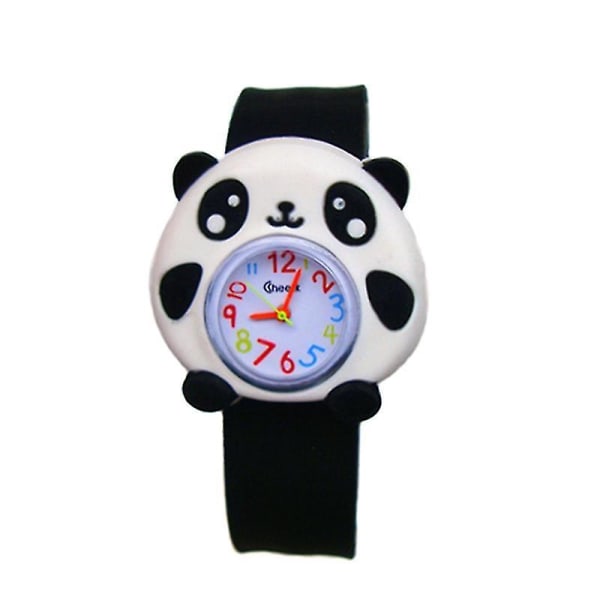 Lasten sarjakuvakellot rannekello osoittaa kvartsi elektroninen ranne Panda