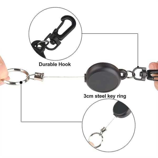 Retractable Key Chain Badge Holder