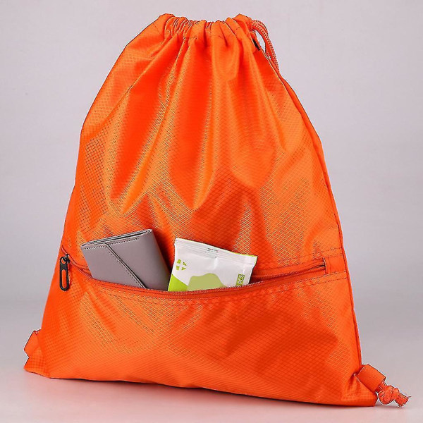 Unisex Snørepose Sports Gymnastiktaske Dagstursrygsæk Svømning Skole Rygsæk Strand Rejse Shopping Taske Gray Large Small