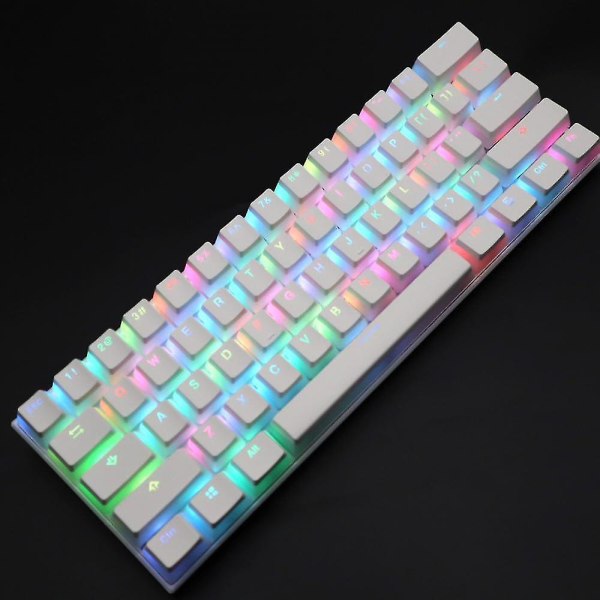 Ck62 Bluetooth Wired Mechanical Gaming Keyboard 61 Keys For Tablet Laptop Smartphone Motospeed white