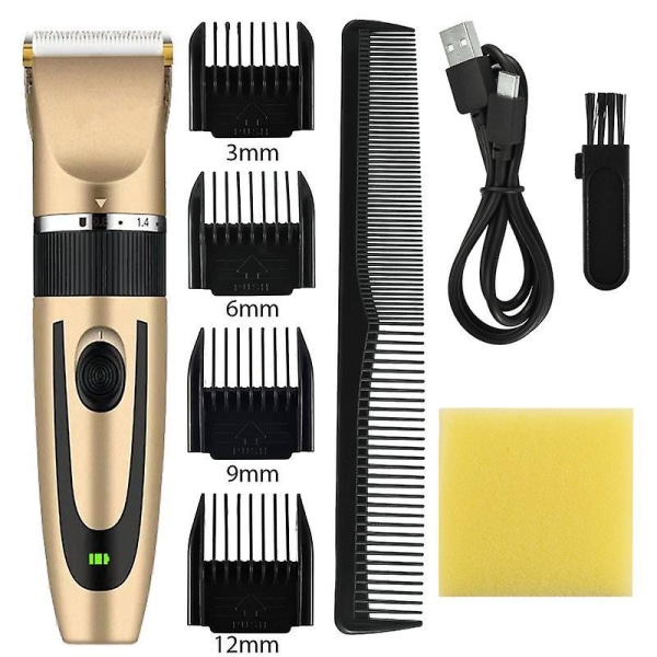 Hot Sale Hair Clipper Electric Shaver Trimmer For Men Hair Clipper Professional Rechargeable Hair Trimmer Clipper Cutgold
