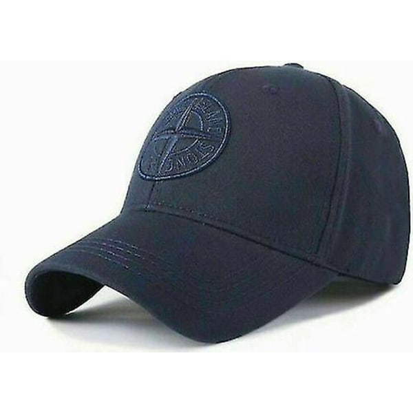 Mens Stone Island Baseball Hat Cap Adjustable Cap Hat Unisex Golf Cap Navy