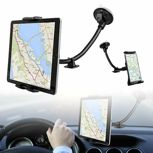 Universal bilrudeholder skrivebordsmontering til mobiltelefon tablet iPad GPS