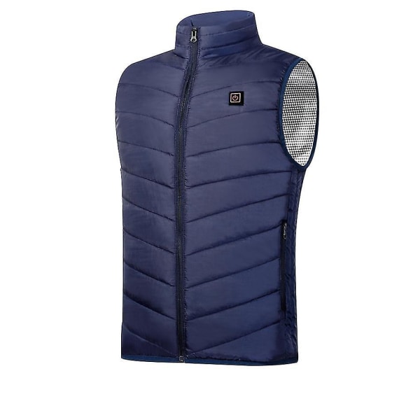 Electric Rechargeable Lightweight Women's Heated Vest BLUE S
