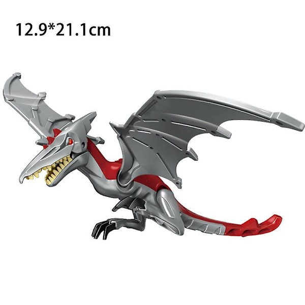 Jurassic Dinosaur World Series Building Blocks Triceratops  Big Figures|blocks The volcano pterosaurs