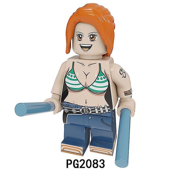 8 stk. One Piece Luffy Sauron Sanji Samlede Byggeklods Minifigur Legetøj