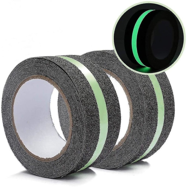 Non Slip Glow In The Dark Tape Stair Tread Anti Slip Adhesive Grip Tape(2in X 17ft X 2roll)