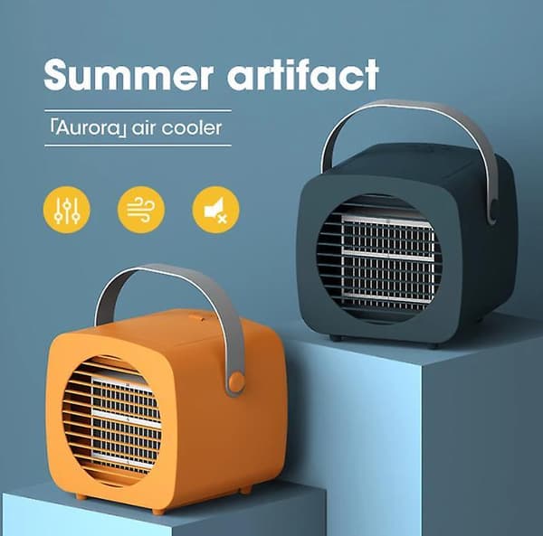 Mini Aircondition Ventilator USB Bærbar Luftkøler Til Hjemmet 3-Gear Luftfugter Green