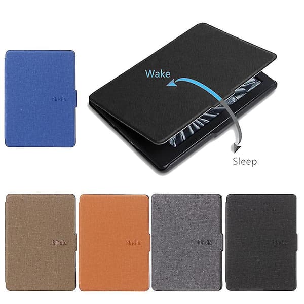 Faux Leather Flip Stand Tablet Protective Case Cover For Amazon Kindle 2016 Sy69jl 8th Generation Black
