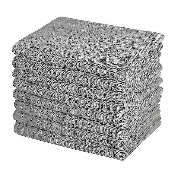 8 stk Gulvkluter for rengjøring av glass, Mikrofiberhåndkle gray