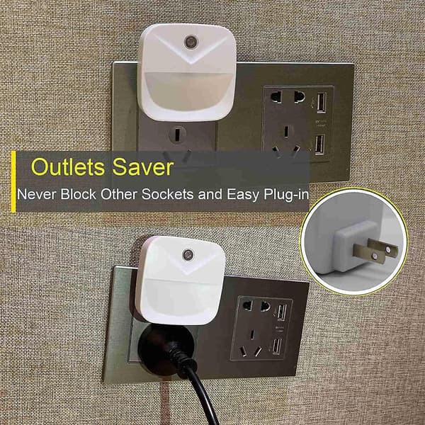Compatible With6 Pack Led Night Light Plug In, Smart Nightlights With Dusk Eu Plug