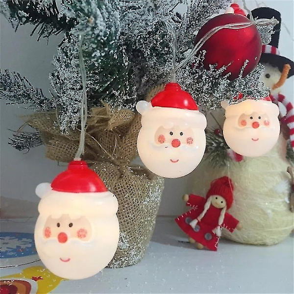 Juledekoration med LED-lys i resin, festlig bordpynt til julen (1 stk.)