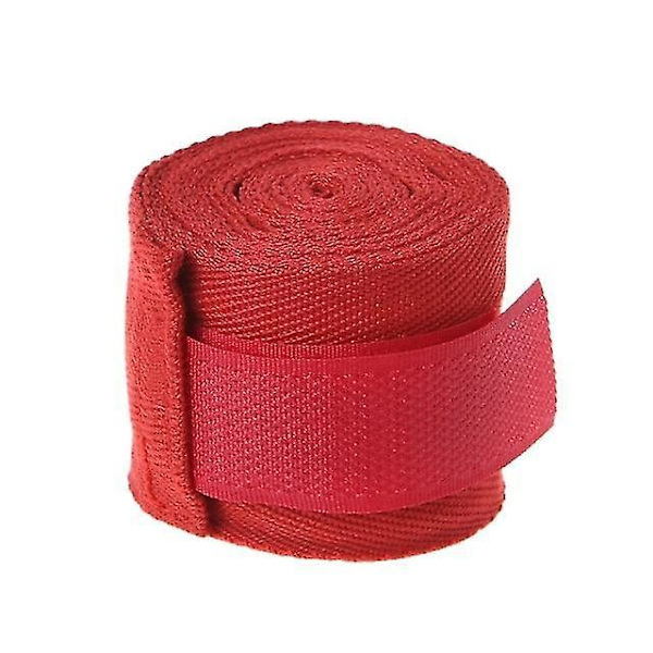 2,5 m Bomuldsbandage Bokse Håndledsbandage Håndindpakning Kamp Beskyttelse Boksning Kickboxing Muay Thai Håndindpakninger Træningshandsker Red
