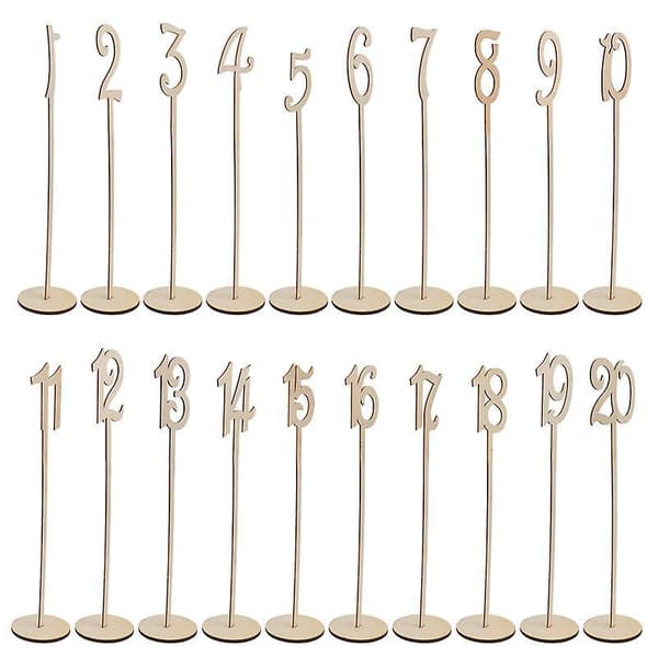 1 set puunumerotikkuja