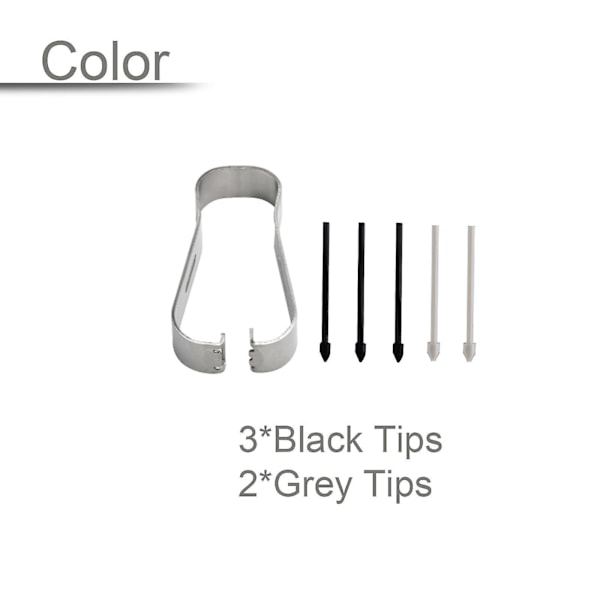 Replacement Touch Stylus Tips S Pen Nibs For Samsung Galaxy Tab S6 S7 White and gray