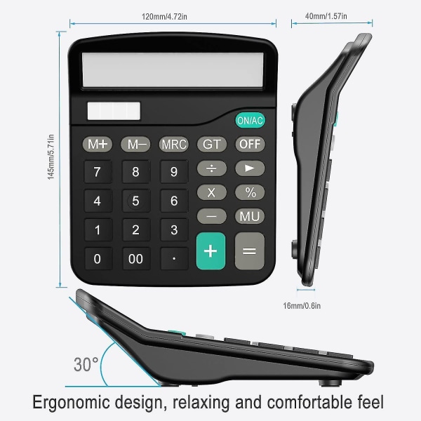 Fong Sxbd Calculator, Standard Function Desktop Calculator, Black
