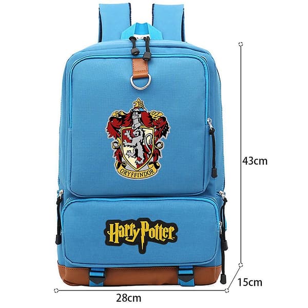 Harry Potter rygsæk USB opladning studerende rygsæk blue