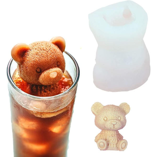 Teddy Bear Ice Mold 2pcs