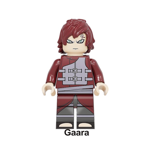 8pcs Naruto Heroes Puzzle Assembling Toy Plastic Assembling Child Building Block Minifigure Toy Model