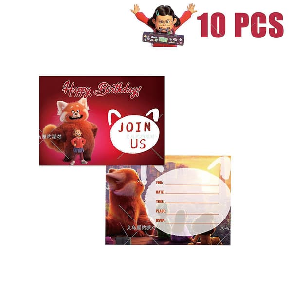 44pcs Turning Red Birthday Party Decoration Set