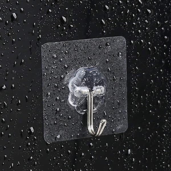 Transparent Adhesive Hooks Utility Hooks, Heavy Duty Coat Hooks