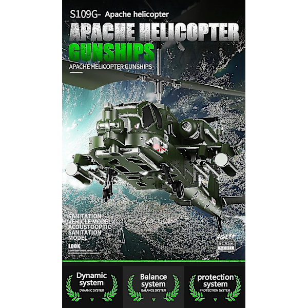 Xdkj S109g 3.5ch Beast Legering Gunship Rc Helikopter