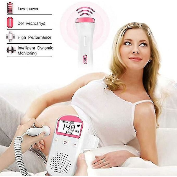 Heartbeat Mon Graviditet Bærbar Doppler Fostrets Hjertefrekvens Mon