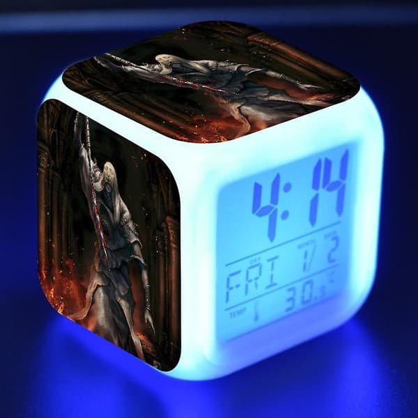 Antikk Ring, Eldre Ring, Eldon Ring LED Lysende Vekkerklokke-stil 2