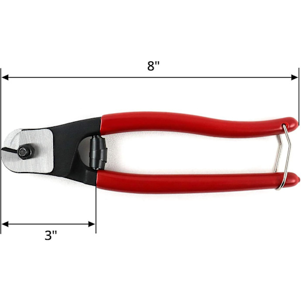 Stålkordkutter, rustfri stålkordkutter for dekkrekkverk, opptil 4,8 mm