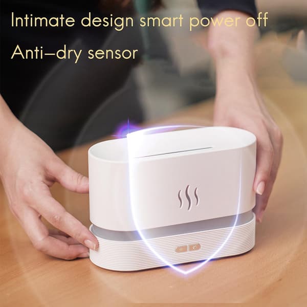 Simulaatio Liekki Valo Aromaterapia Hajotin USB Ultraääni Musta
