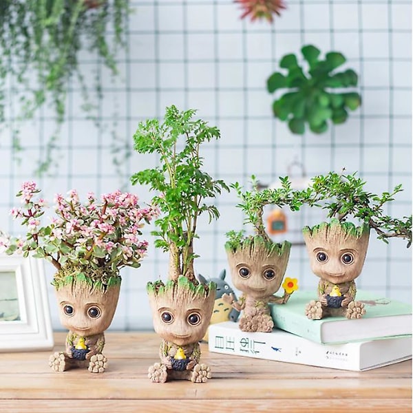 Groot Blomsterpotte Søt Blomsterpotte Plantefigurer