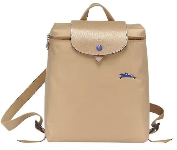 Longchamp Dumpling Bag Casual Lightweight Waterproof Nylon Backpack A Khaki