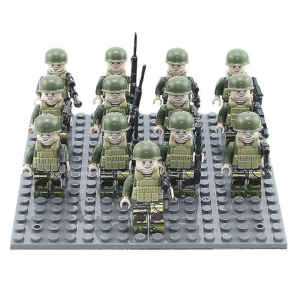 Police Building Blocks Military Series Boy Swat Minifigure Special Forces Villain Toy
