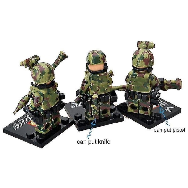 Falcon Commando Minifigure Assembling Doll Toy Military Building Blocks 6pcs
