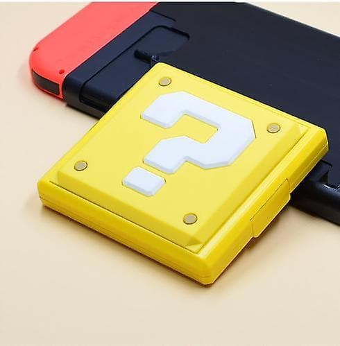 Super Mario Yellow Question Mark Nintendo Switch Oled Game Card Storage Box Ns Cassette Box