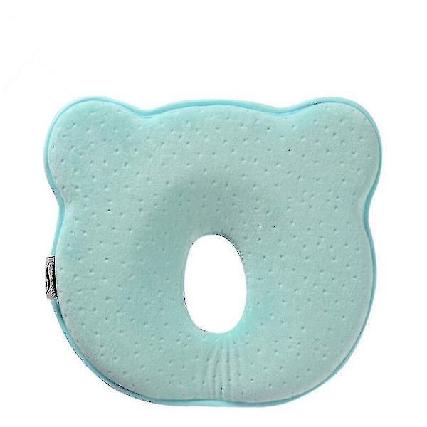 Baby Pillow Memory Foam Newborn Baby Breathable Shaping Pillows To Prevent Flat Head Ergonomic blue