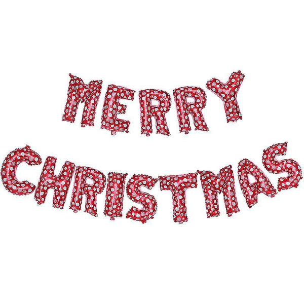 Merry Christmas Foil Balloons Xmas Aluminum Foil Balloons Mylar Air Filled Alphabet Letter Balloons For Christmas Party Supplies Decorations 16 Inch R