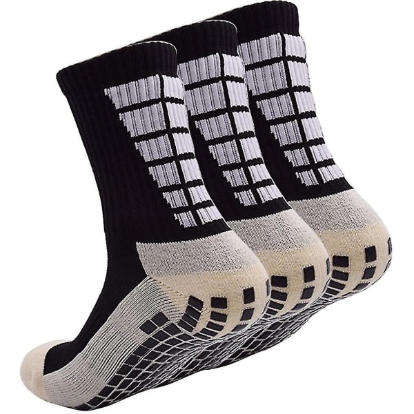 Anti-slip Sport Sock For Men, Anti Blister Cushion Wicking Breathable Black