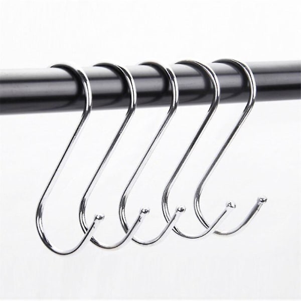 10pcs Stainless Steel S-shape Hanger Hook Clasp Holder Hooks Hanging Storage Tools S