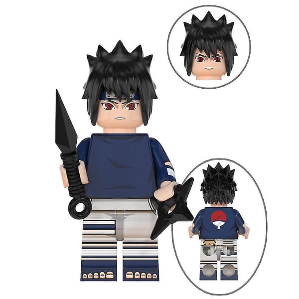 8 stk. Anime Naruto Serie Samlet Sæt Byggeklodser Legetøj Til Børn Voksen Julegave