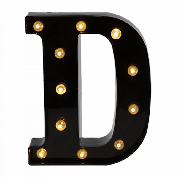 Led  Letter Lights New Design Light Up Black Letters For Events Wedding Party Birthday Home Bar Diy Decoration B091-361 D
