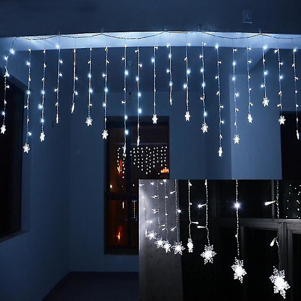 Forskellige Formede LED Gardin Lys Kæde Fest Have Farverig Udendørs Belysning Boligindretning
