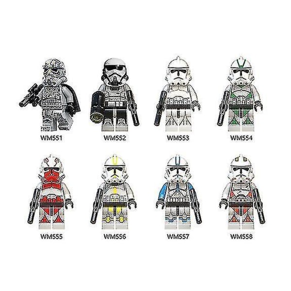 Star Wars Minifigures Storm Clone Soldier Assembled Building Block Toys Christmas Gift