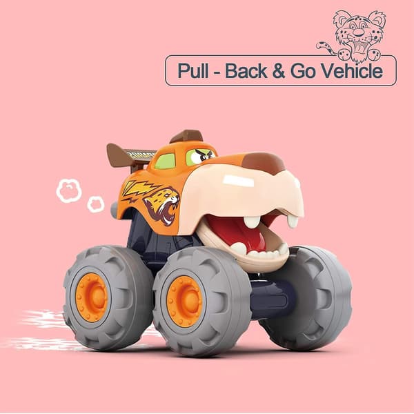 Monster Trucks Toy For Boy, Big Play Foot Vehicles, Pull Back