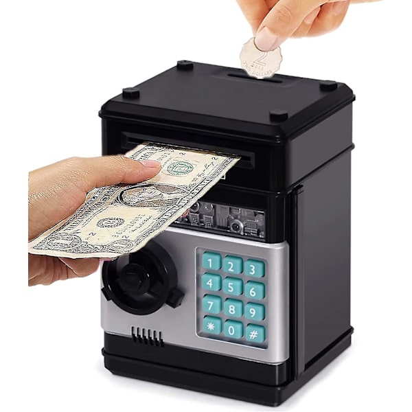 Electronic Piggy Banks Auto Scroll Paper Money Saving Box Atm Password Coin Bank perfect Toy Gifts For Boys Girls pink 419b Fyndiq