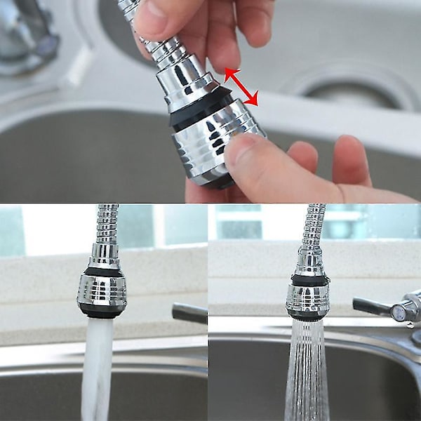 2 Modes 360 Rotatable High Pressure Faucet Extender Kitchen Accessories Short