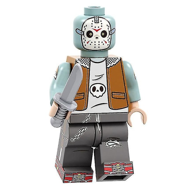8 stk. Halloween Vampyr Græskar Mand Maske Mand Børn Puslespil Samlet Byggeklods Minifigur Legetøj
