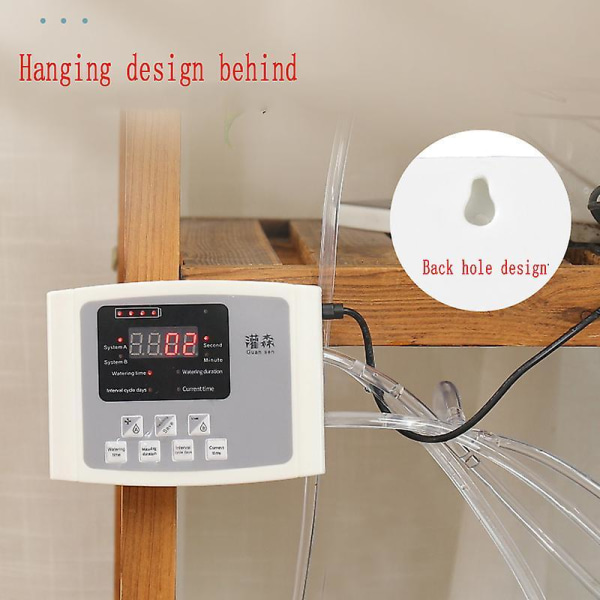 Intelligent Drypvanding Vandpumpe Timer System Have Automatisk Vandingsenhed Solenergi Opladning Potteplante double pump 10m blue