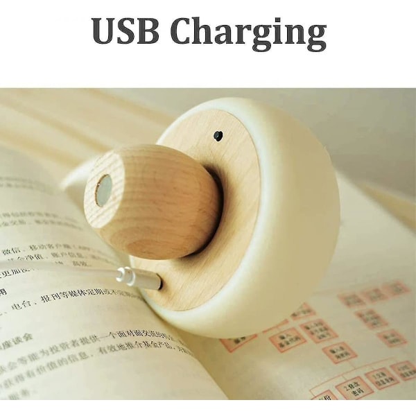 LED Natlampe Sød Svampeklaplampe Silikone USB Natlampe Magnetisk Berøringssensor Atmosfære Lampe Soveværelse Sengelampe